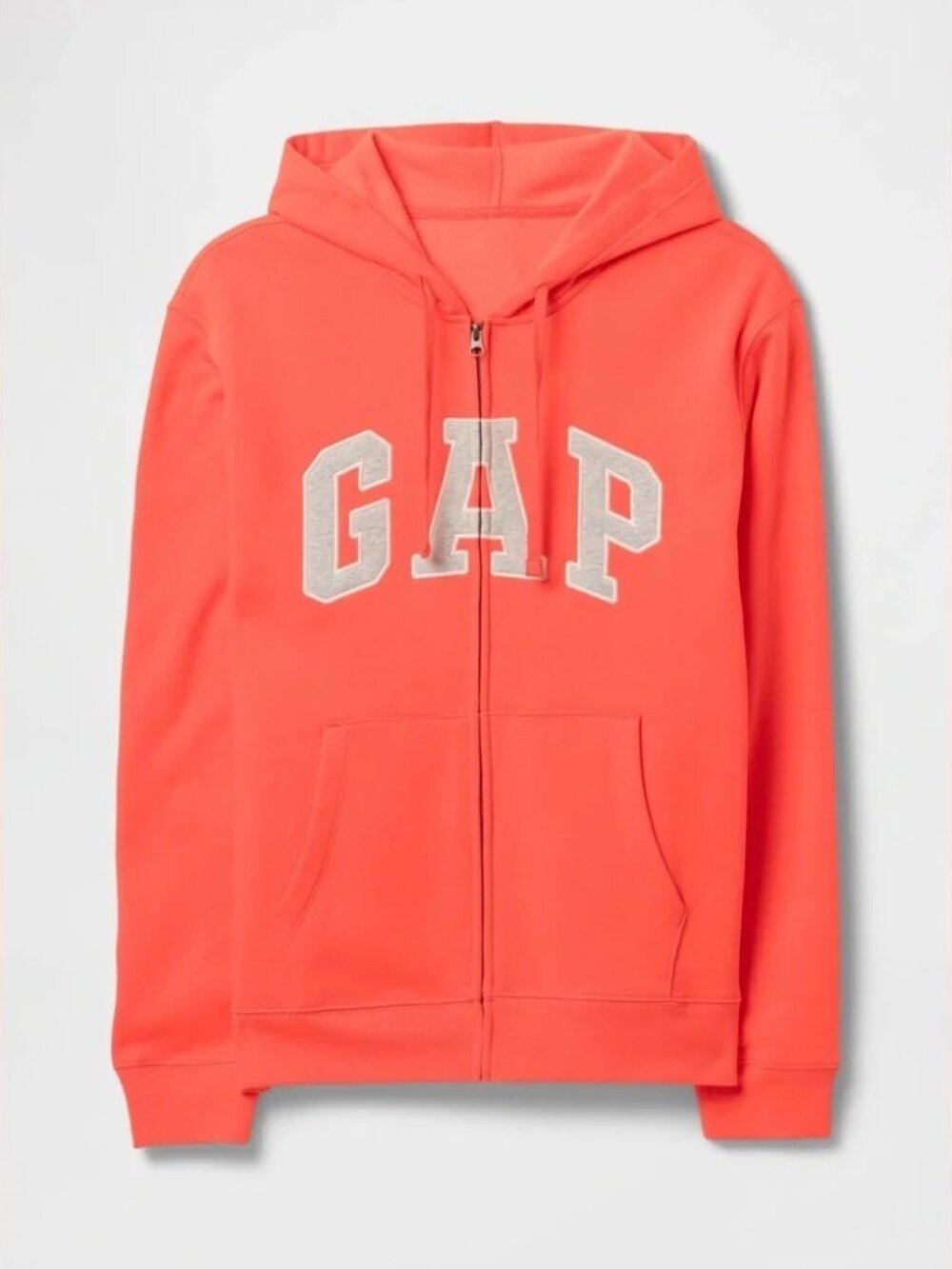 GAP Coral Pink Full-Zip Hoodie with Front Pockets NWOT